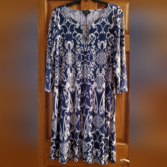 Misses MSK Dress Size XL with 3/4 Sleeves - Picture 6 of 6